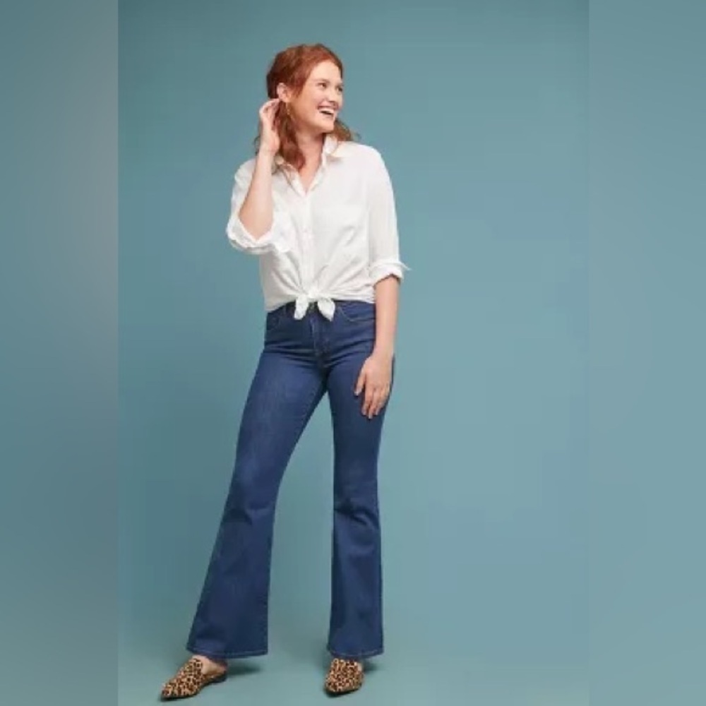 Anthropologie X Pilcro | The Icon Flare High‎ Rise Denim Jeans High Rise 32/14